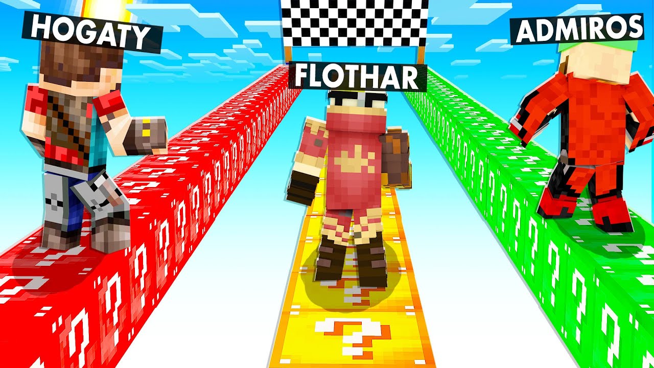 NIESAMOWITY WYŚCIG LUCKY BLOCK w MINECRAFT (Lucky Block Race)