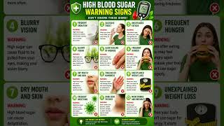 High Blood Sugar Warning Signs | Early Diabetes Symptoms #diabetessymptoms #type2diabetes #health