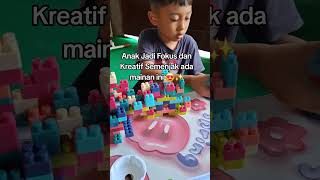 Mainan Balok Susun Buat anak Nggak kecanduan Hp lagi #mainananak #toys #baloksusun #funny #mainan