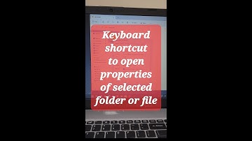 Keyboard shortcut to open properties of selected folder or file #shorts #youtubeshorts