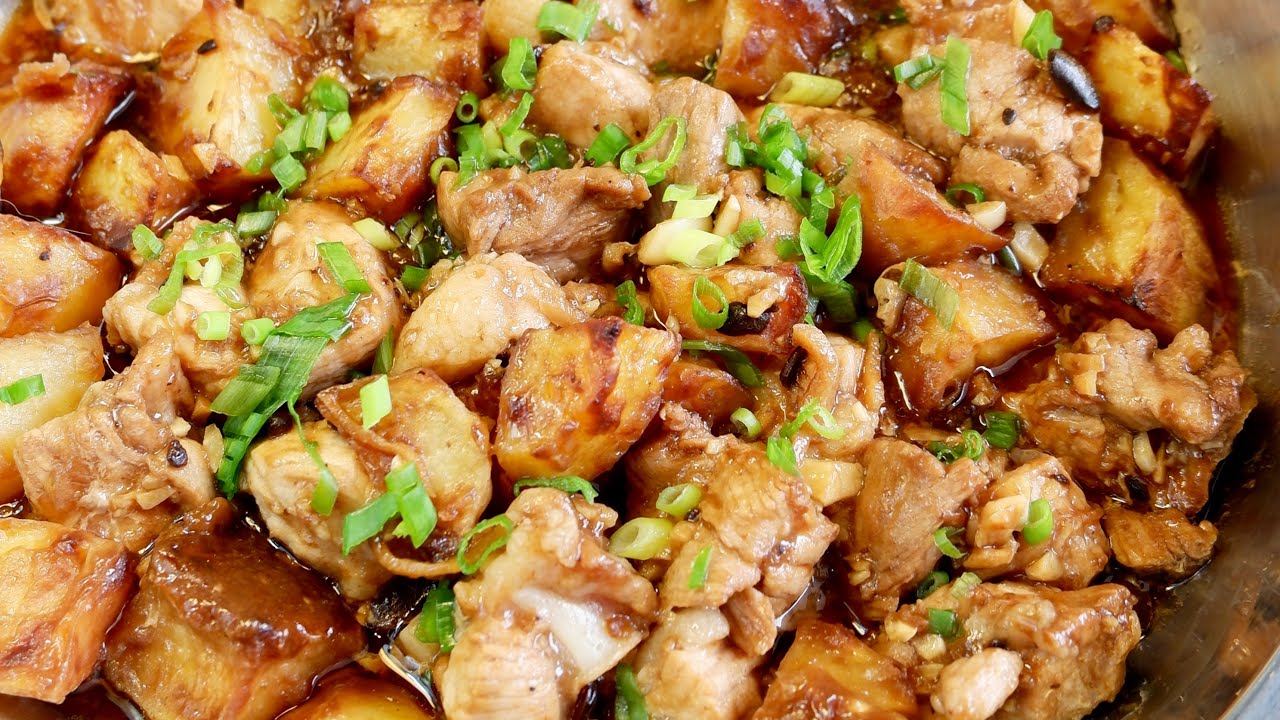 Extra Easy Dim Sum Style Steamed Pork w/ Potatoes 港式点心土豆蒸软骨 Chinese