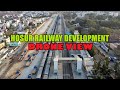 Hosur railway station development  drone view  feb 2024