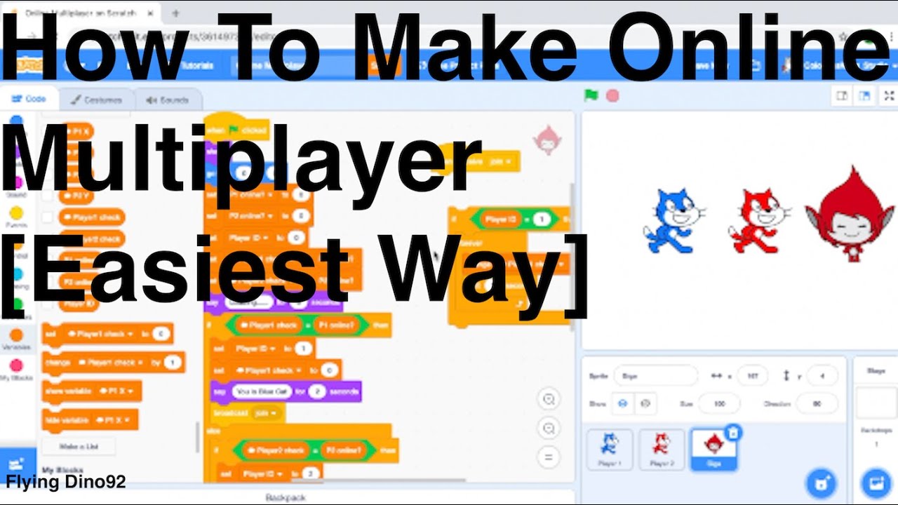 How to make online multiplayer in Scratch [Easiest Way] 