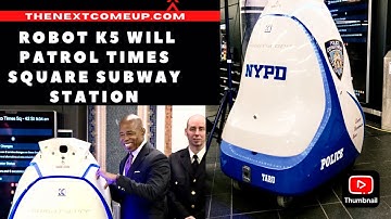 Robot Cop K5 Is Scheduled To Patrol The NYC #timessquare Subway Station