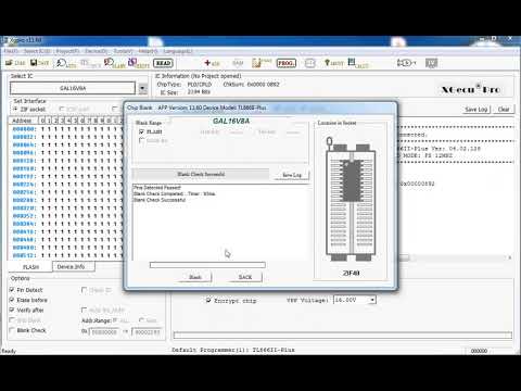 Xgecu TL866 II plus issue with GAL16V8