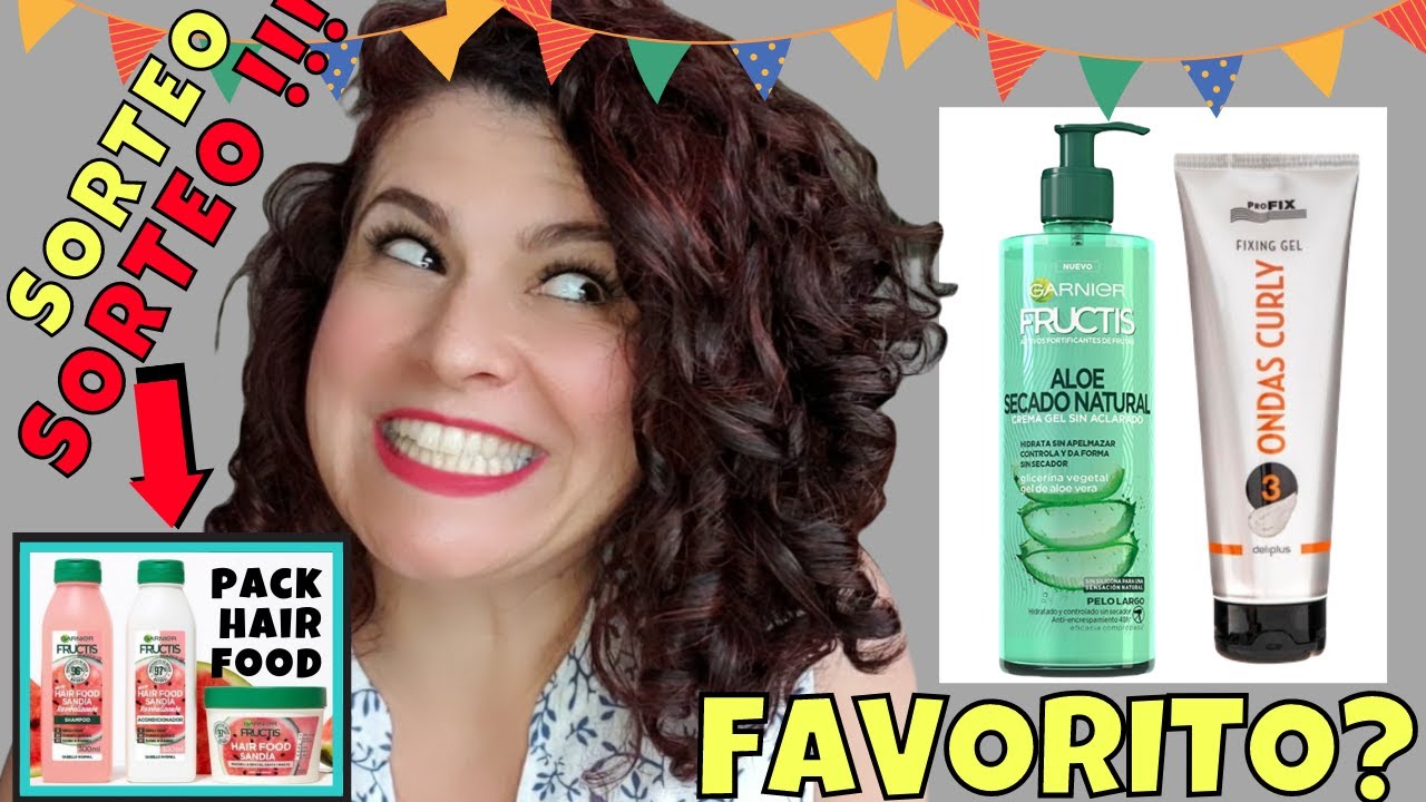 🎁🎉SORTEO➕Comparo FRUCTIS Secado Natural y Gel MERCADONA➰Productos Curly  Girl de SUPERMERCADO BARATOS - YouTube