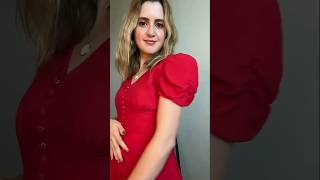 Laura Marano Showing Off Her Red Dress