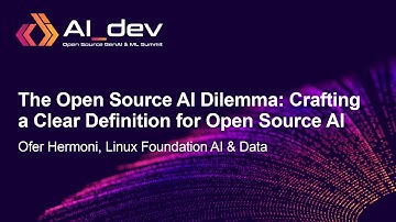 The Open Source AI Dilemma: Crafting a Clear Definition for Open Source AI - Ofer Hermoni