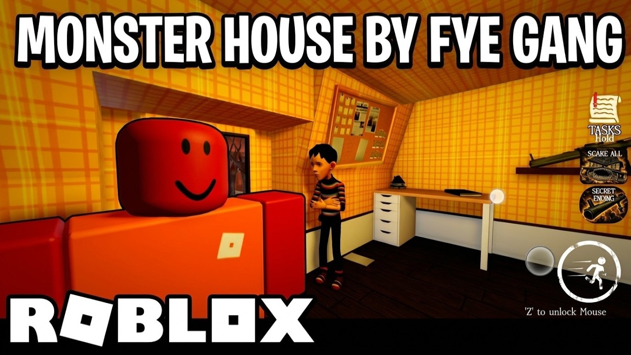 Picha ndogo ya video kwa Monster House Imetengenezwa na Fye Gang | Roblox | Uchezaji, Bila Ufafanuzi, Android