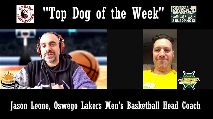 Oswego Basketball Head Coach Jason Leone & team ho...