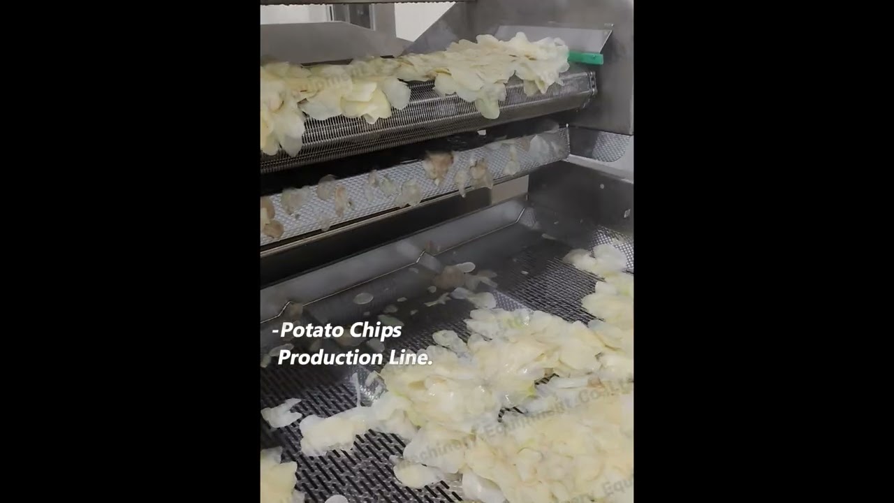 Potato chips production line /300kg /h crisp chips processing line