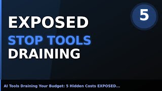 AI Tools Draining Your Budget: 5 Hidden Costs EXPOSED (Stop Paying Now)