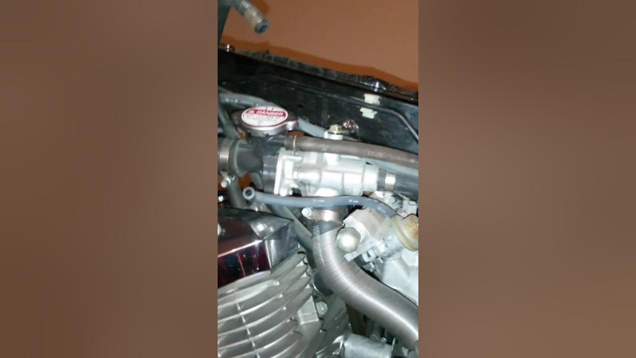 2004 honda Vtx 1800C coolant adding part # 2 - YouTube