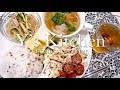 【料理】バンバンジー＆春雨の中華サラダ＆肉団子のスープ
