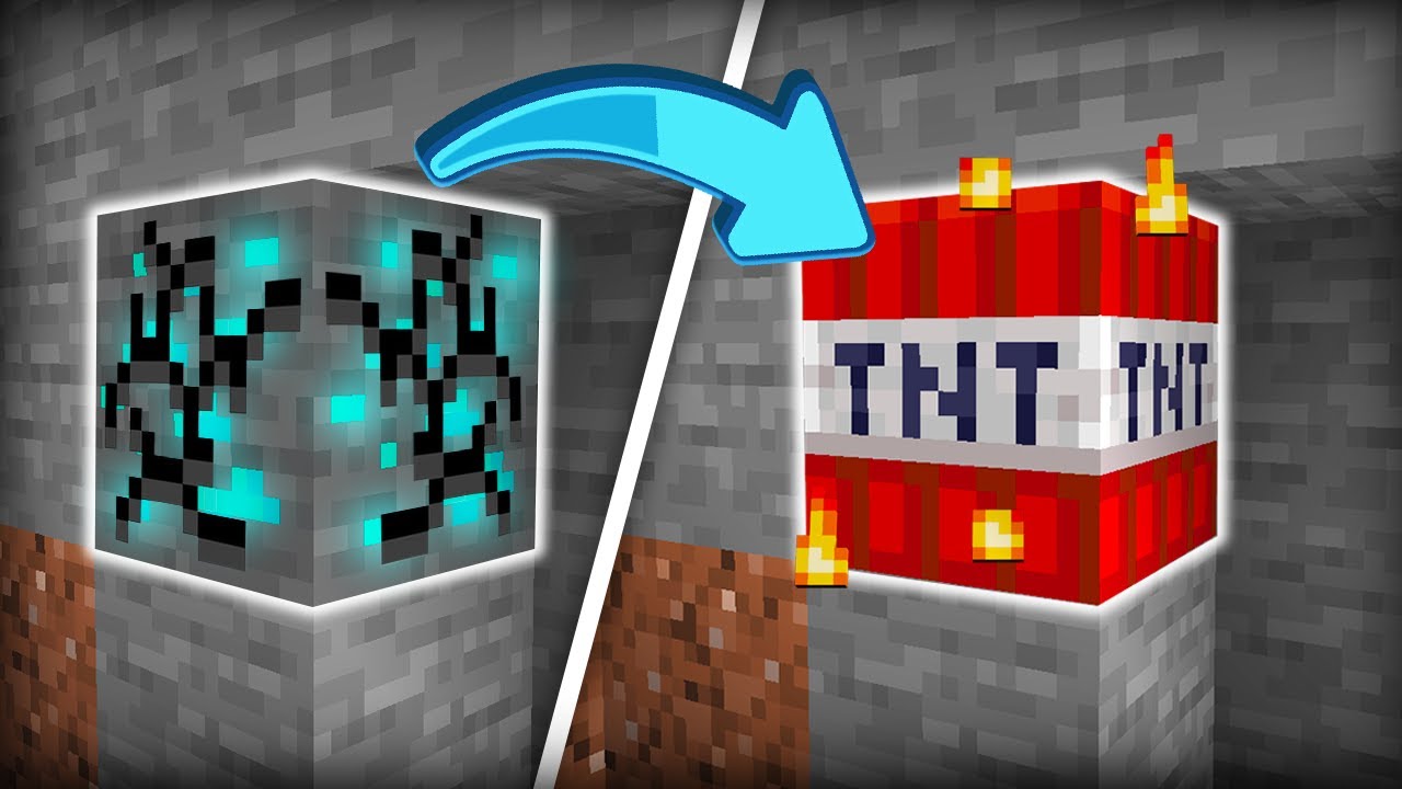 Minecraft, but Breaking Blocks Spawns TNT