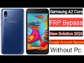 Samsung A2 Core FRP Bypass | New Solution 2026 | Samsung A260G Google Account Bypass Without Pc |