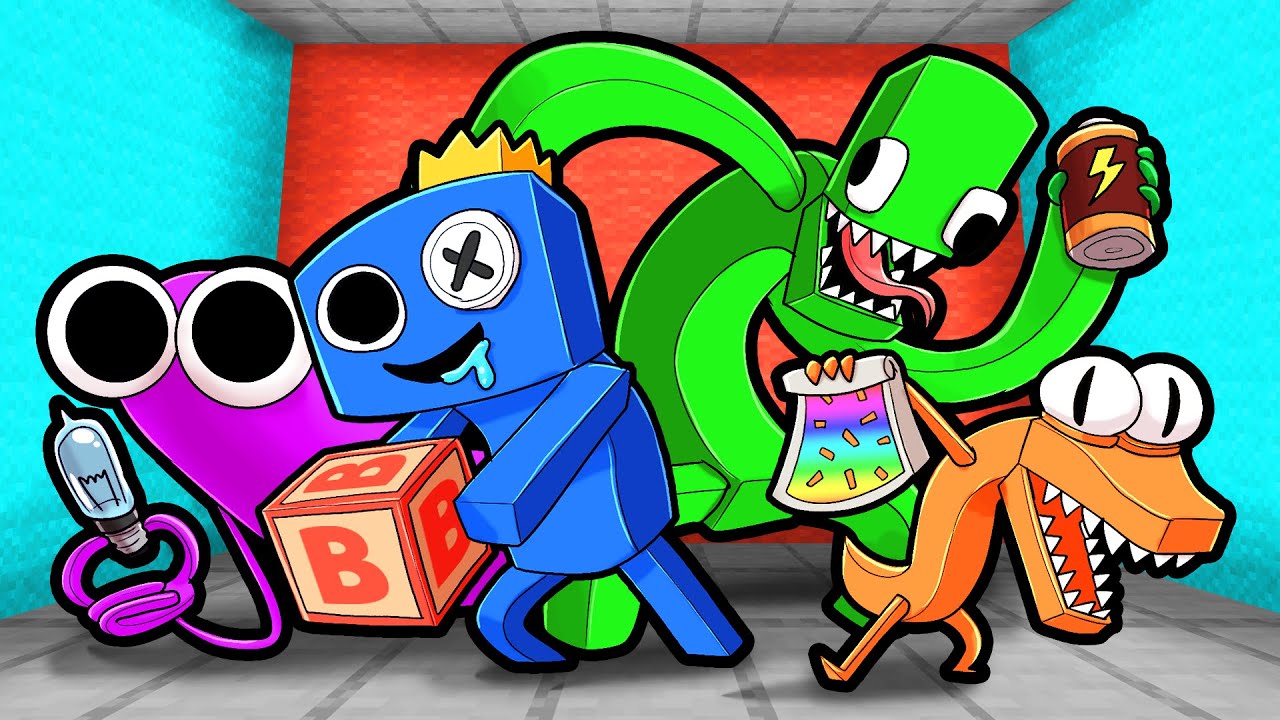 Rainbow Friends Roblox Green chasing Player by ChillinwChels on