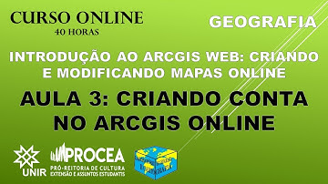 CURSO ARCGIS WEB AULA 3: CRIANDO CONTA NO ARCGIS ONLINE | LABCART