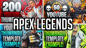 Apex Legends Thumbnail Template Pack #3