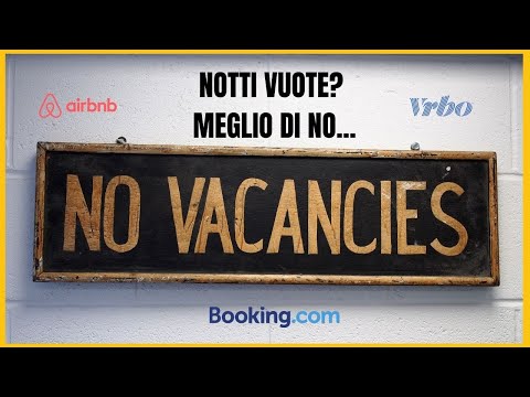 Come Evitare Notti Vuote sul Calendario | Airbnb Booking VRBO