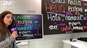 ISE 2019: SAMSUNG Features Its FLIP Board Conferencing Display Solution