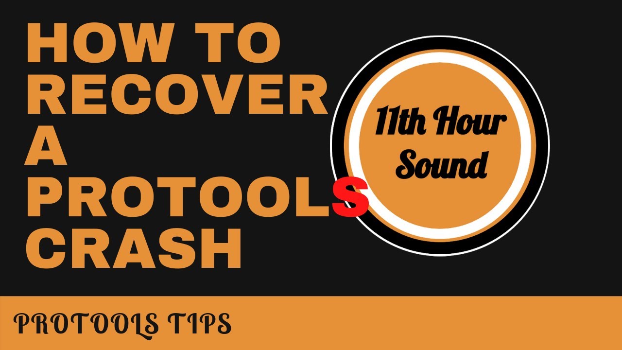 pro tools 12.6 crashing restoring miscellaneous files