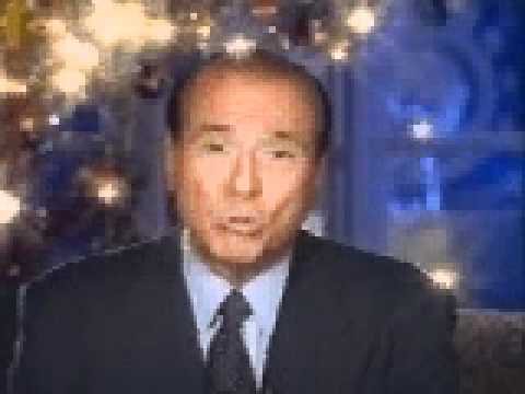 Auguri Di Natale Berlusconi.Auguri Di Natale Di Silvio Berlusconi Spot Del 2000 Rarissimo Youtube