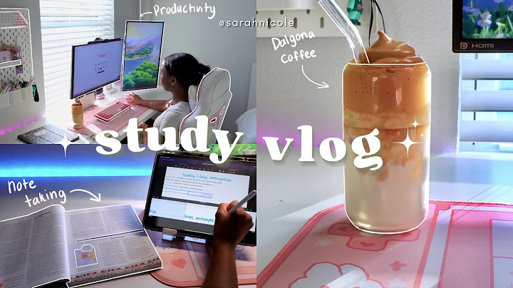 study vlog🐰| waking up at 5am, note taking, productive habits, finding motivation
