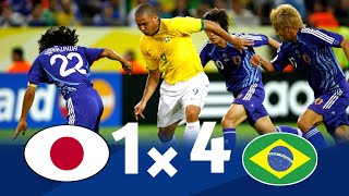 Japan vs Brazil 1-4 | 2006 World Cup Highlights | Ronaldo,Ronaldinho, Robinho & Kaka Destroyed Japan