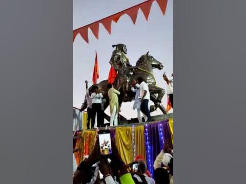 Unveiled Chhatrapati Sivaji Maharaj's statue #shivajimaharaj #shivaji ...