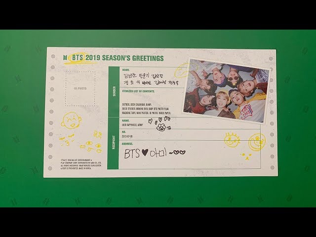 Unboxing | BTS 2019 Season's Greetings