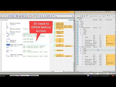 TIA Portal STL Pointer Part3 DINO OPN DID AR1 P#0.0 Access DB