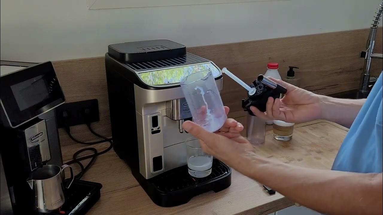 nettoyage du pot a lait delonghi magnifica evo YouTube