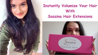 Instantly Volumize your hair with Sassina hair extensions
