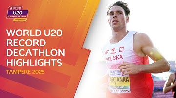 RECORD BREAKING performance! |World U20 Record Decathlon Highlights | Tampere 2025