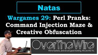 Natas 29 | Perl Pranks: Command Injection Maze & Creative Obfuscation | OverTheWire Wargames