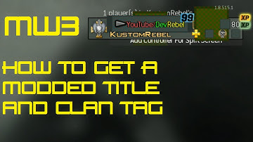 (MW3 ONLINE)How To Mod Your Title and Clan Tag (OFW)