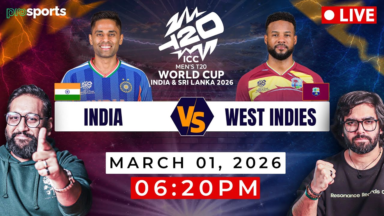 India vs West Indies LIVE | T20 World Cup Super 8s | LIVE WATCH ALONG & REACTION