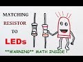 How to select resistor value for LEDs