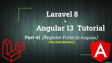 Register Form in Angular  with JWT Token Request to Laravel API | Laravel Angular Tutorial | Part-41