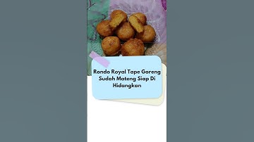 Resep Rondo Royal Tape Goreng Khas Desa #short #masakanrumahan