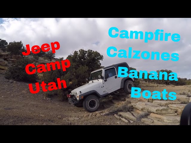 Camping Jeeping with my Sister on Utah Desert | Campfire Calzones