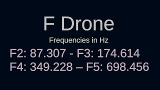 Practice Drone: F - Tuning, Scales, Improvisation, Meditation