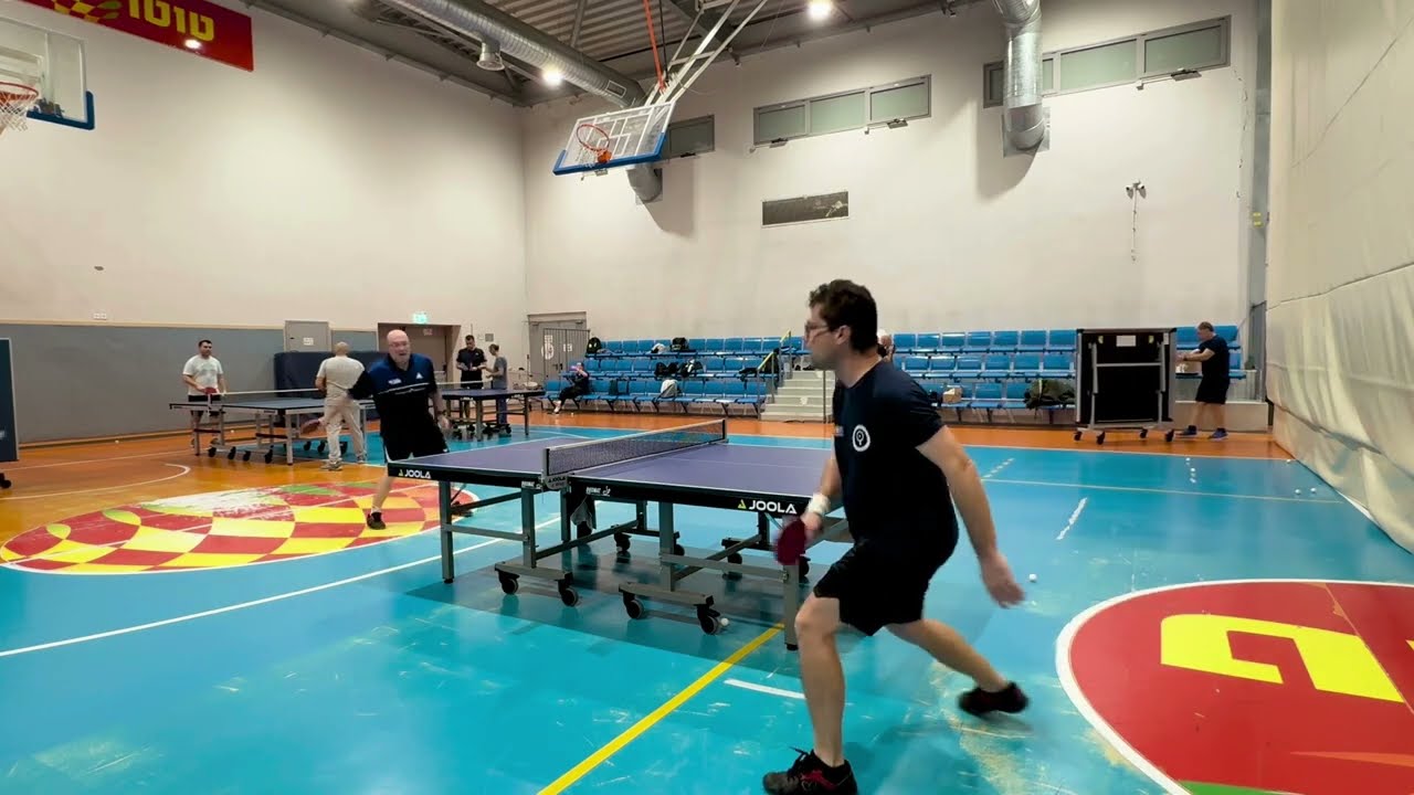 Ping Pong table tennis game Andre Vs Hanoch