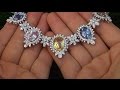 GIA Certified UNHEATED Natural Fancy Color Sapphire & Diamond Necklace 18k White Gold - A141638