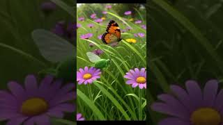 Belalang Kupu-Kupu Melompat Dan Berjoget Di Rerumputan