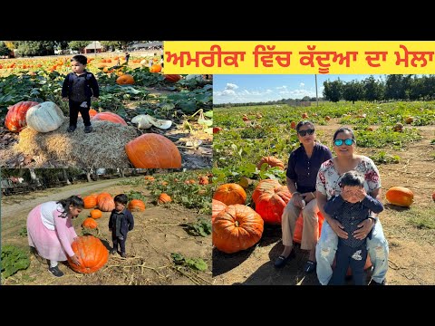 Pumpkin Farm Visit In USA | ਅਮਰੀਕਾ ਵਿੱਚ ਕੱਦੂਆ ਦਾ ਮੇਲਾ | Happy Halloween | Punjabi Vlog |