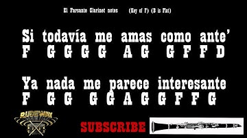 Ozuna & Romeo Santos - El Farsante (Clarinet notes)