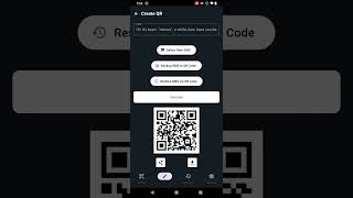 Introduction of QR code backup and recovery SMS with Molli
