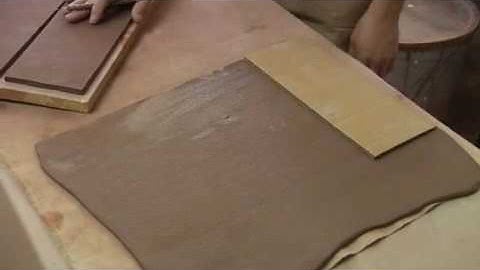 Making a Vase From Clay Slab